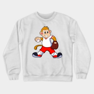 Monkey Baseball Baseball glove Crewneck Sweatshirt